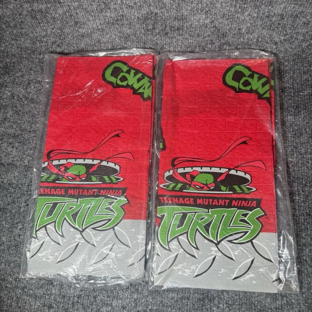 Vintage Teenage Mutant Ninja‎ Turtles Unused Paper Table Cover Set 54